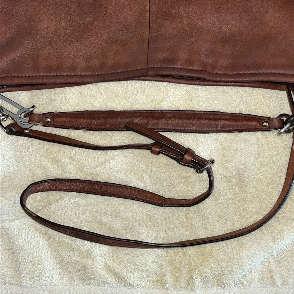 Coach Madison Hobo‎ Large Brown Leather Hobo Shoulder Tote Bag No. K1360-27858